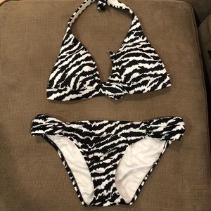 Zebra print bikini